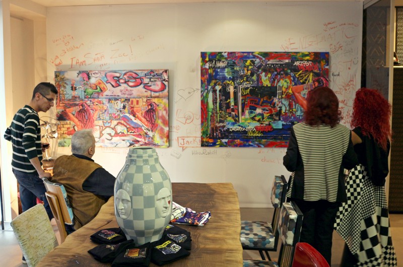 Suzi in Beirut at Vick Vanlian Showroom